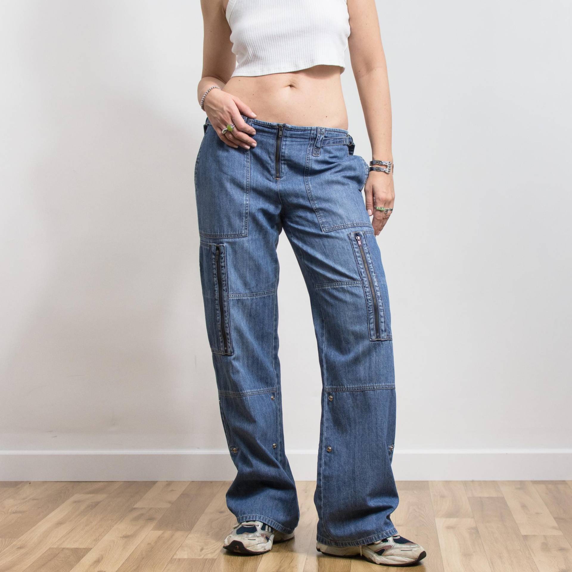 Dkny Baggy Jeans Y2K Weites Bein Low Waist Oversized von VintageShopGertrude