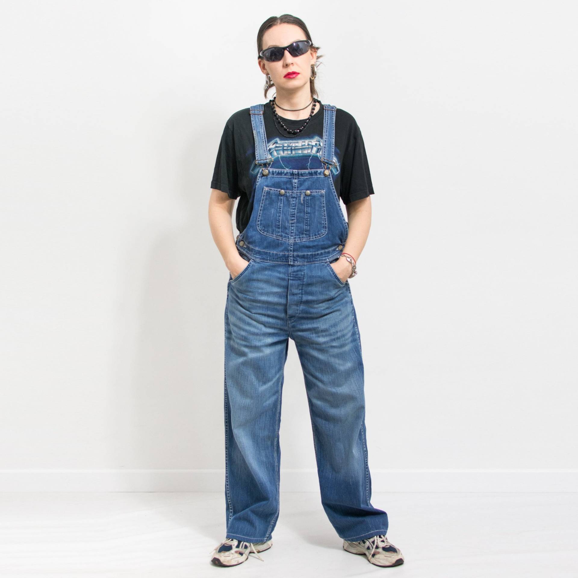 Lee Vintage Overall Jeans Latzhose Damen Größe L von VintageShopGertrude