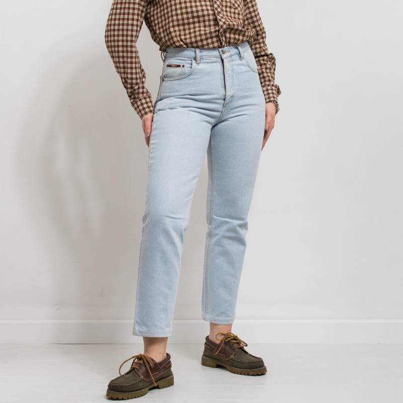 Vintage Cross Jeans 90Er Blue Denim High Waist Damen Gr. M von VintageShopGertrude
