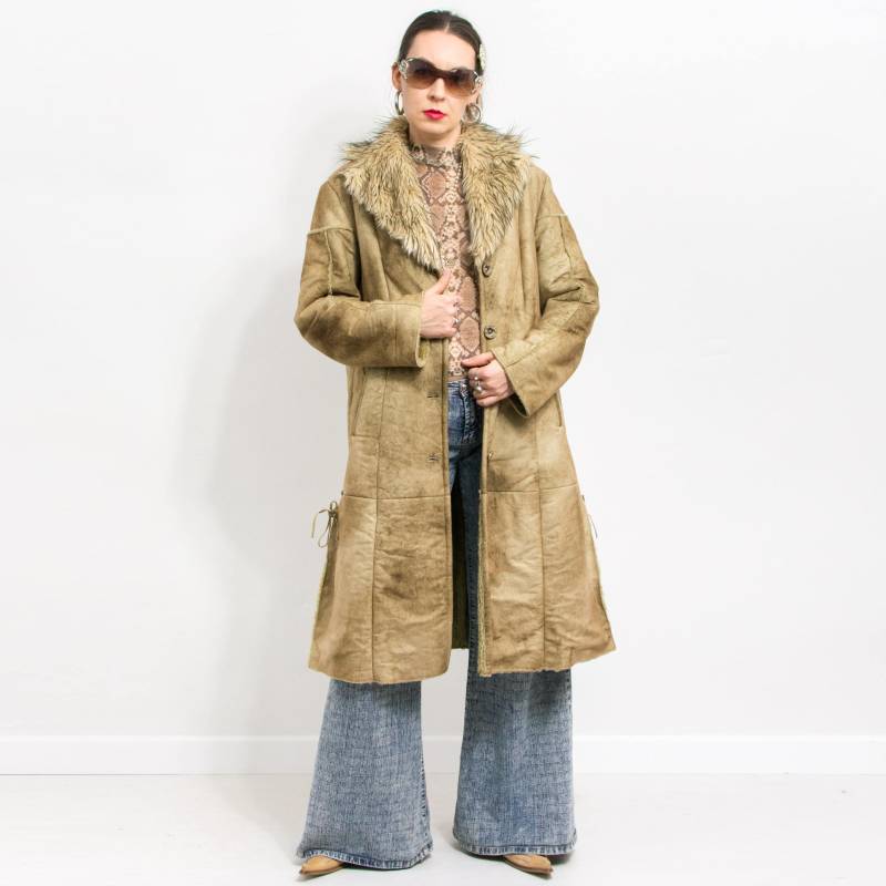 Vintage Penny Lane Kunstpelz Mantel Lammfell Winter Xxl von VintageShopGertrude
