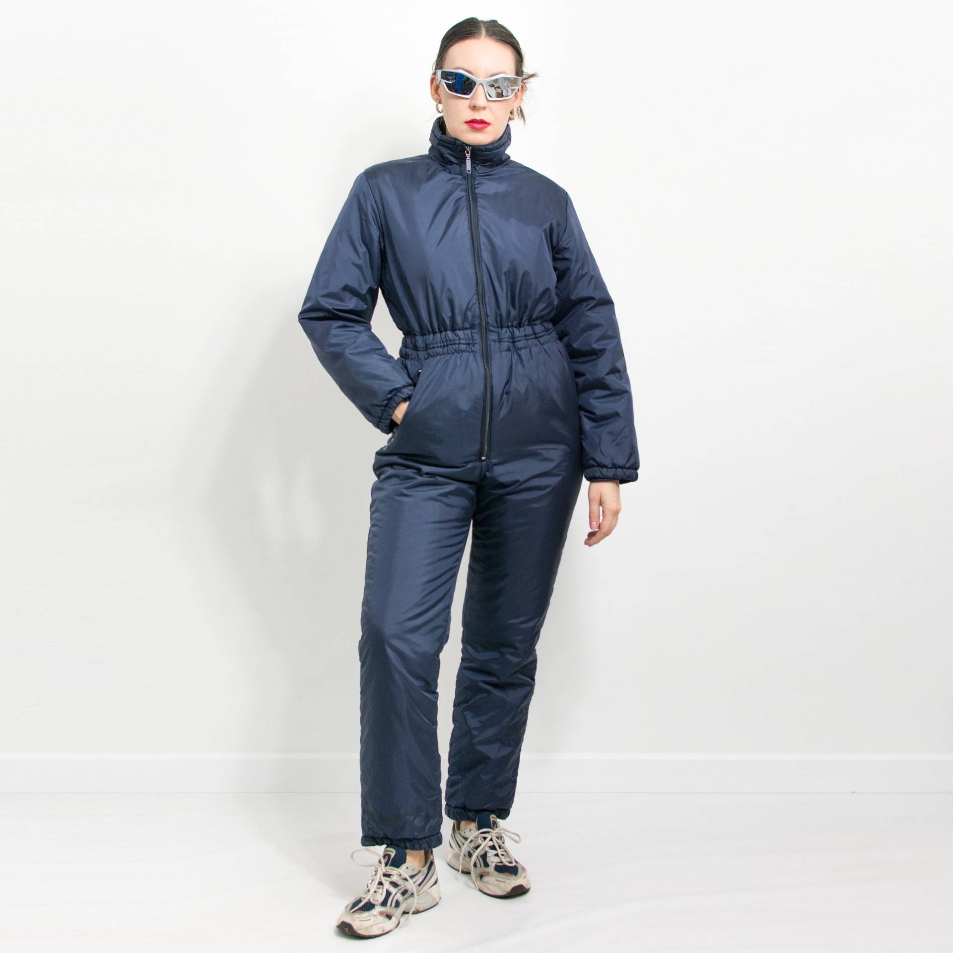 Vintage Skianzug Schnee Overall Einteilig Winter Damen Größe L/xl von VintageShopGertrude