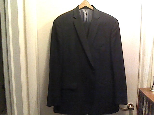 Herren Nadelstreifen Anzug/strickjacke Mit 2 Knöpfen/ Von Calvin Klein von VintageShopandNew