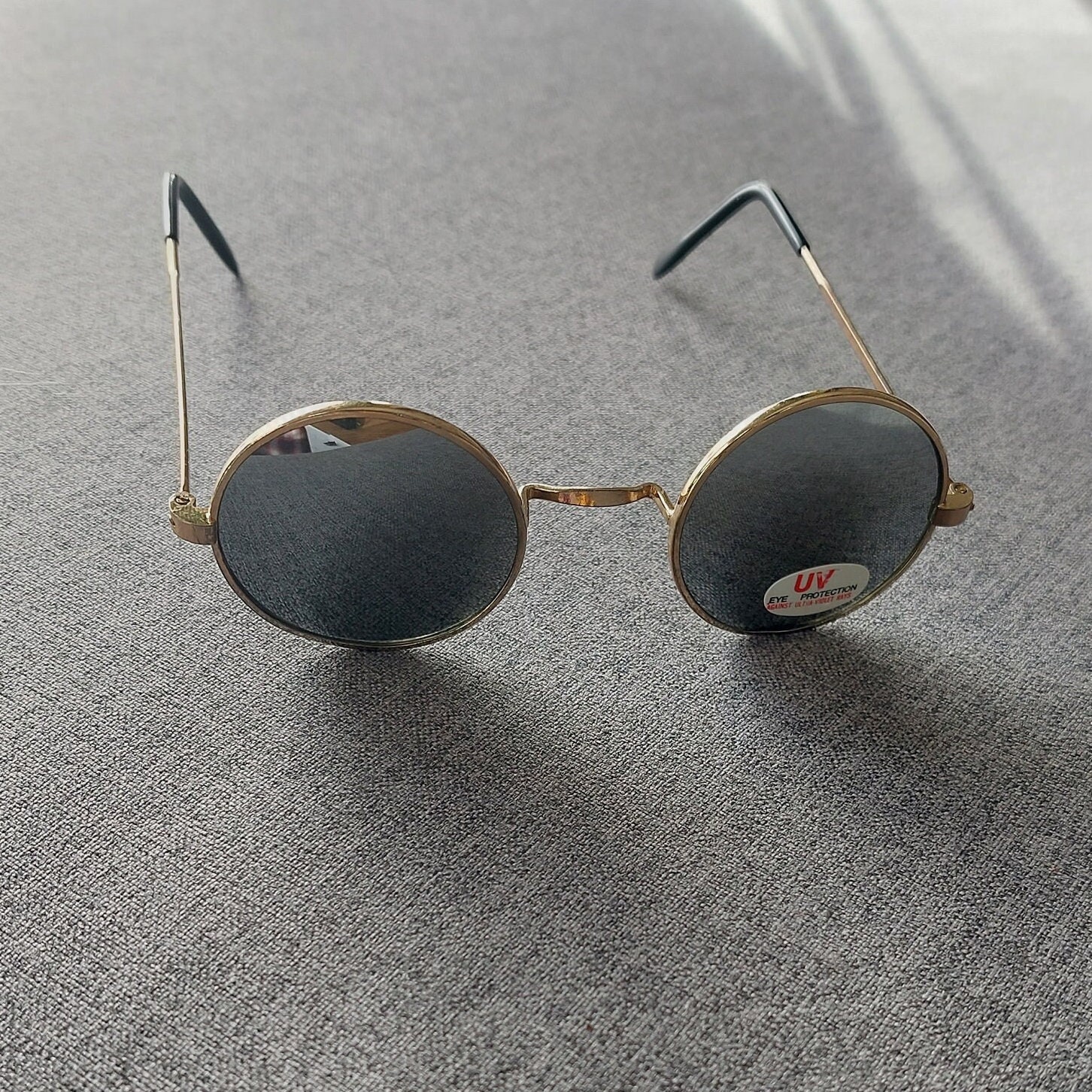 Vintage Gold Runde Rahmen Silber Spiegel Gläser Sonnenbrille Vintage Gold Runde Rahmen Silber Spiegel Gläser Sonnenbrille von VintageSilo