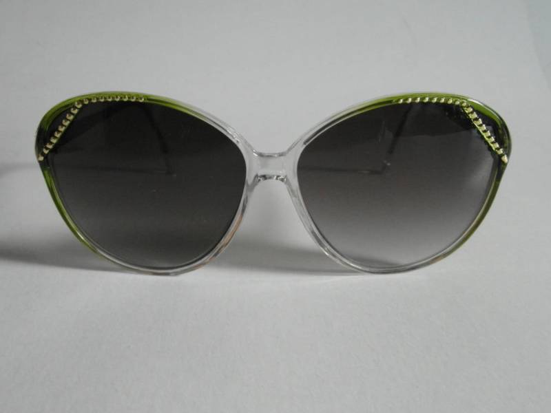 Vintage Lime Grün Zu Klar Jackie-O Sonnenbrille Vintage Lime Grün Zu Klar Jackie-O Sonnenbrille von VintageSilo