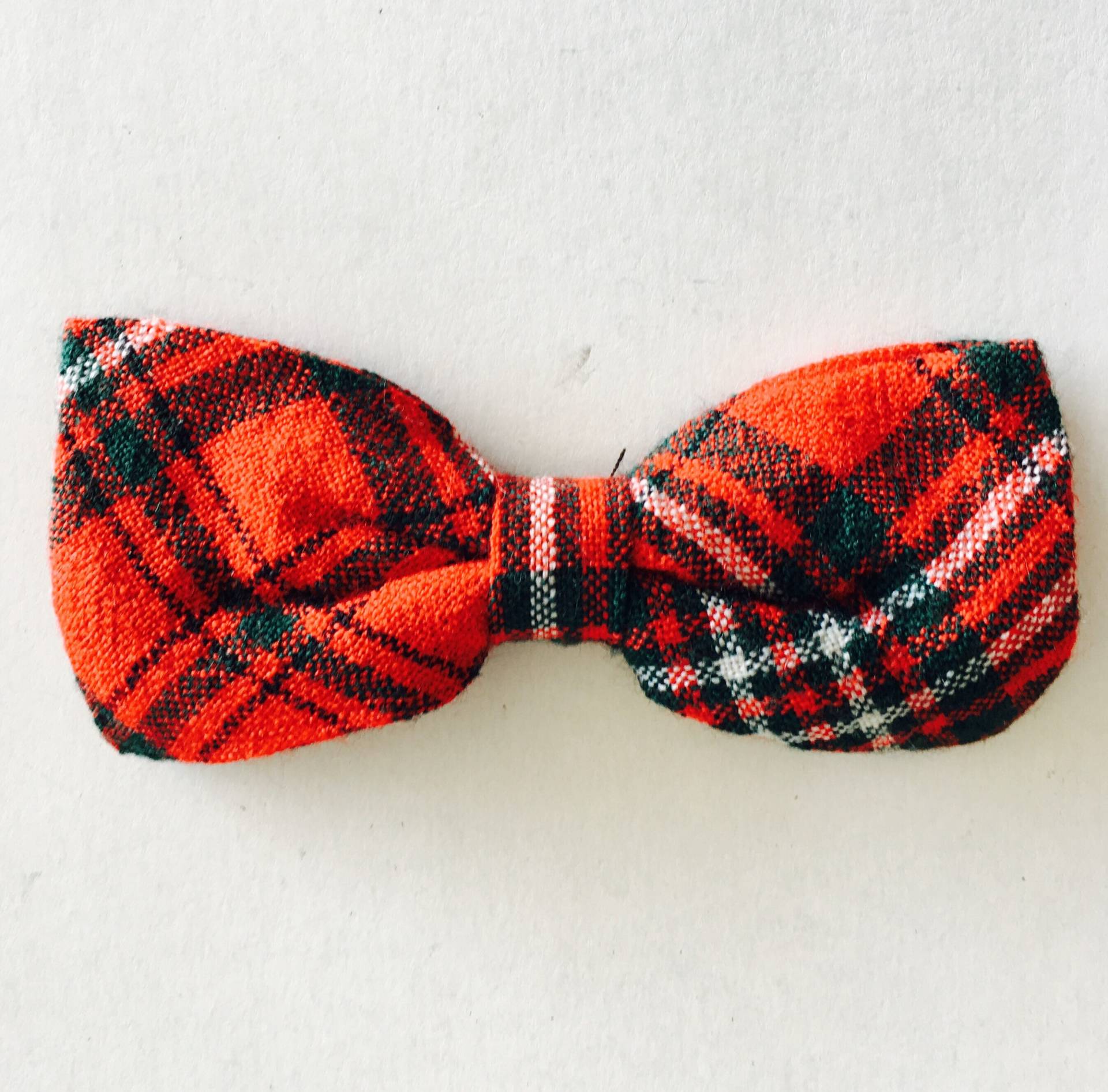 Vintage Rot Tartan Muster Tenax Bow Clip Vintage Rot Tartan Muster Tenax Bow Clip von VintageSilo
