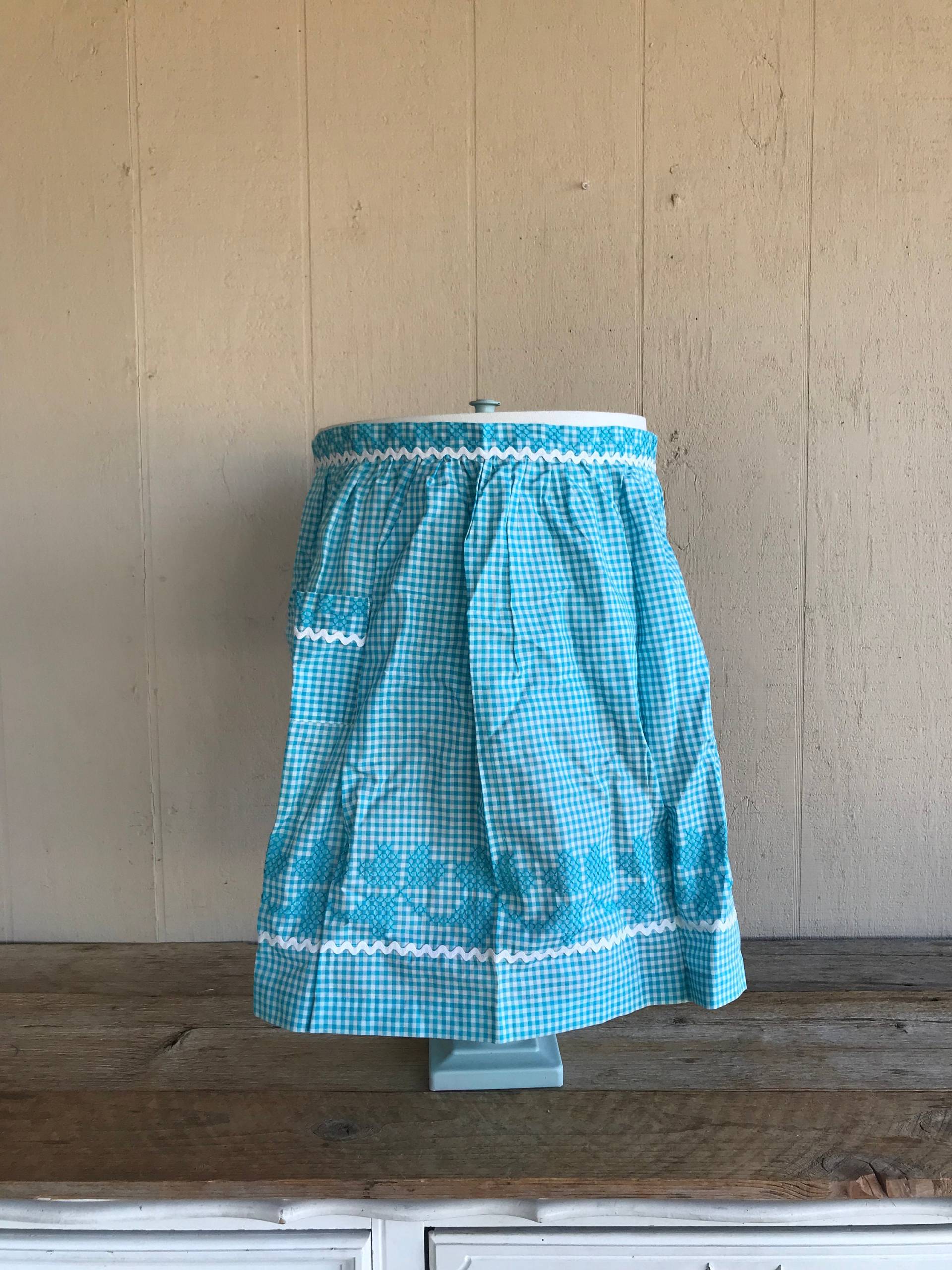 Vintage Halbschürze // Blau & Weiß Kariert Vintage Halbschürze // Blau & Weiß Kariert von VintageSilverLining