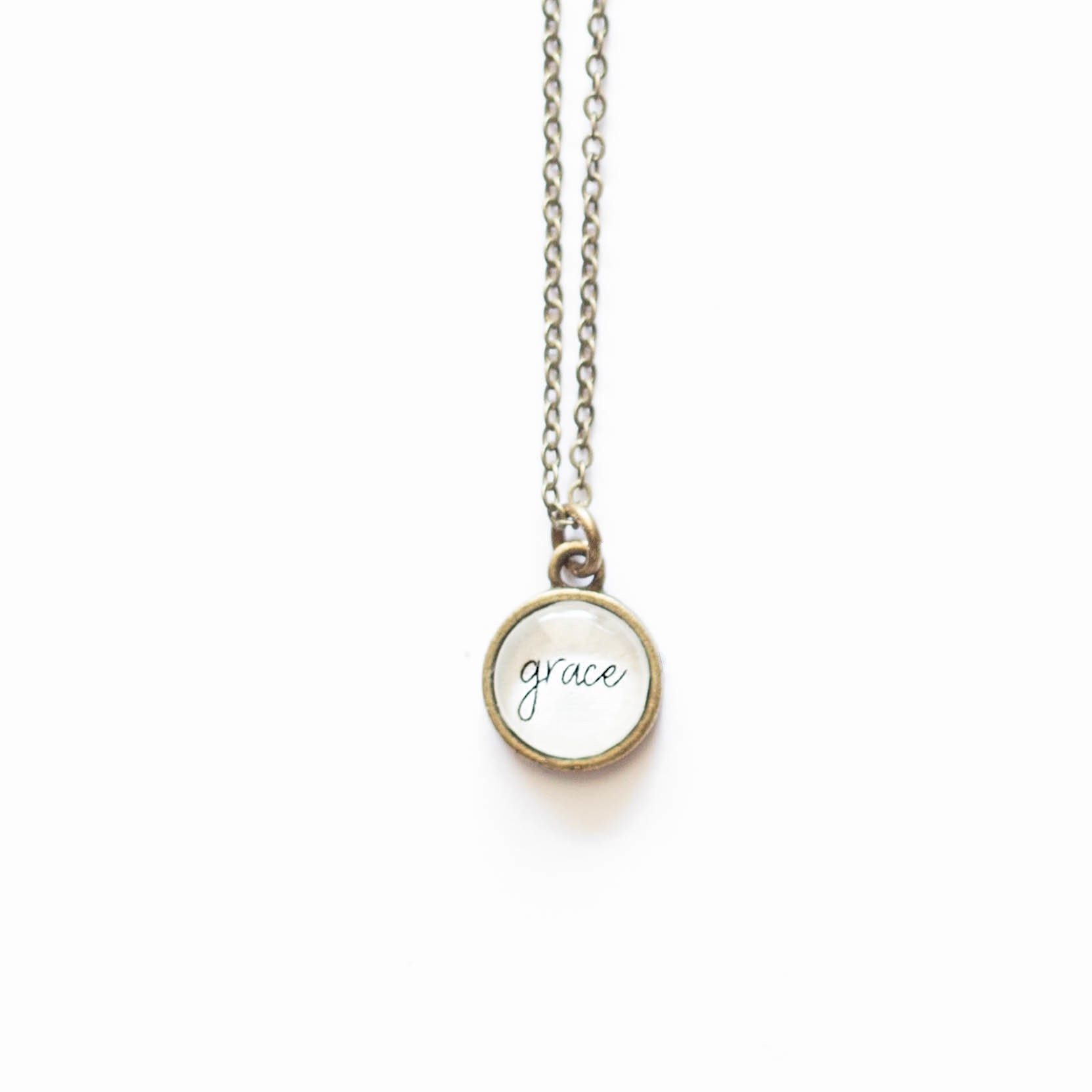 Anmut Halskette-Die Vintage Spatz-Inspirierende Schmuck-Schmuck Geschenk-Geschenk Für Sie-Mutters Tages Geschenk-Minimal Halskette-Simple Halskette von VintageSparrowGifts