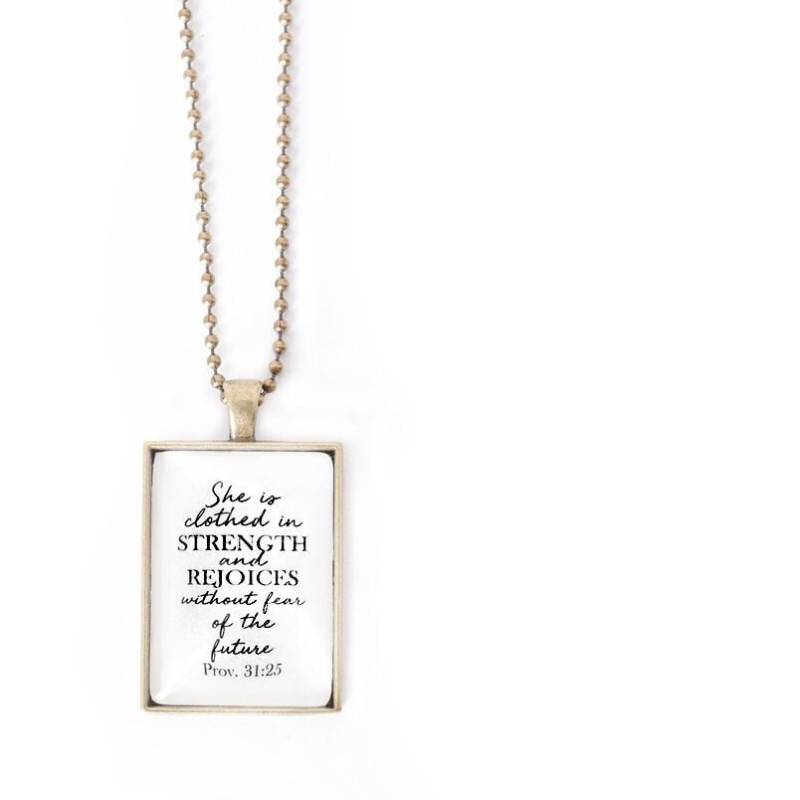 Gekleidet in Stärke Halskette-Der Vintage Spatz Schmuck-Schmuck Geschenk-Geschenk Für Her-Muttertag Geschenk-Mut Halskette-Inspirierende Halskette Gekleidet in Stärke Halskette-Der Vintage Spatz Schmuck-Schmuck Geschenk-Geschenk Für Her-Muttertag Geschenk-Mut Halskette-Inspirierende Halskette von VintageSparrowGifts