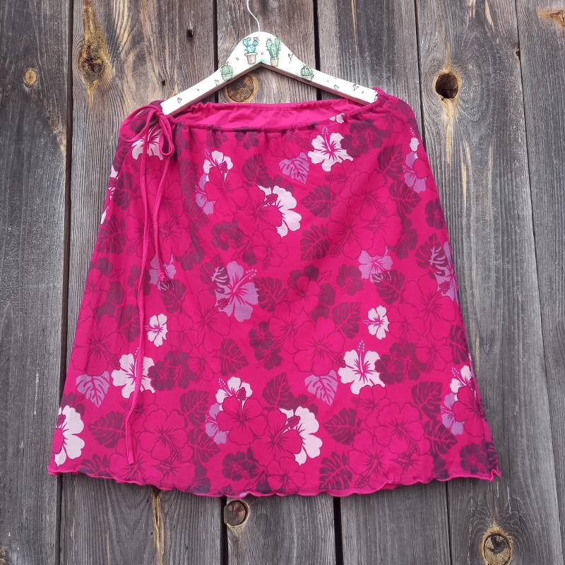 Y2K Vintage Blumen Rock 00S Pink Festival Kleidung | M/L von VintageSpiritUA