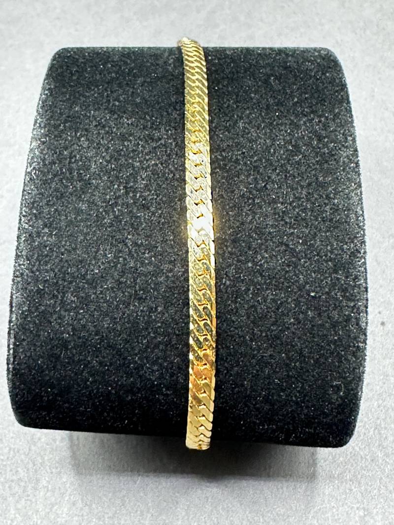 Vergoldetes Vintage Gliederarmband Original 1980S Armband ..sieht Am Handgelenk Wie Echter Goldschmuck Aus, Zeitlos & Perfekt Für Jeden Tag von VintageStarsParis