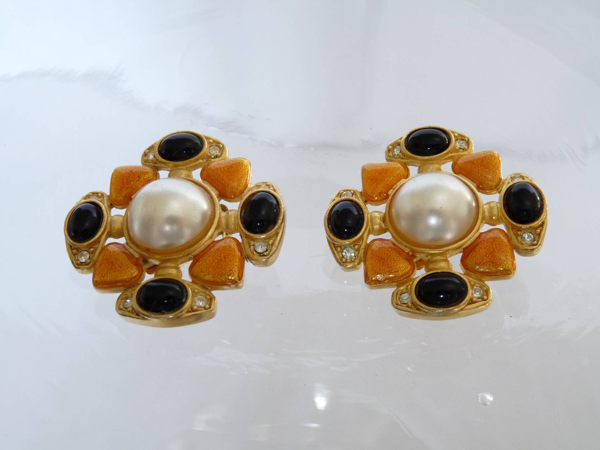 Graft, Paar Vintage-Ohrringe/Clips - 90Er Jahre von VintageStorie