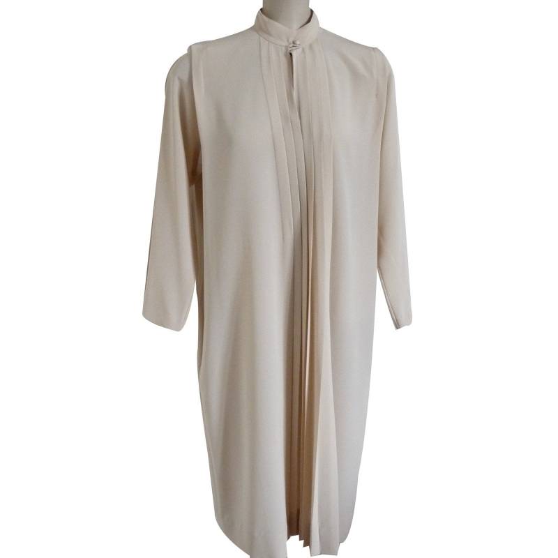 Jean Bailly - Beiges Kleid Religiöse Falten Vintage 80Er Jahre Größe 36/38Fr Jean Bailly - Beiges Kleid Religiöse Falten Vintage 80Er Jahre Größe 36/38Fr von VintageStorie