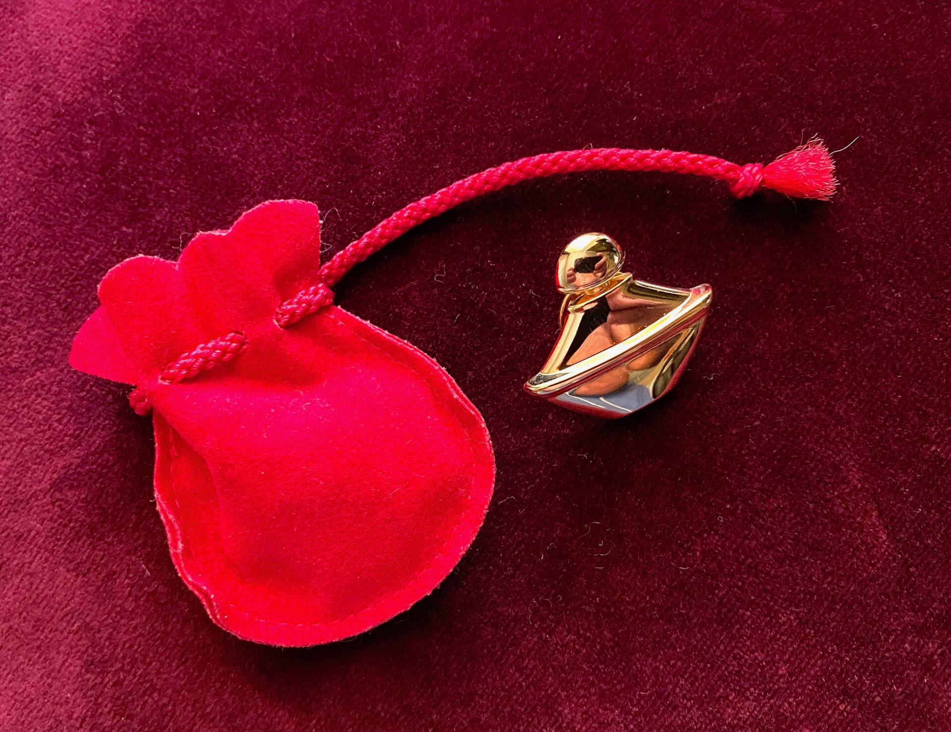 Vintage Guerlain "Samsara" Brooch - Gold Tone Made in France von VintageStyleShopDE