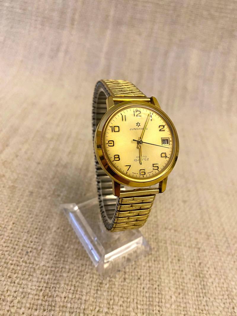 Vintage Junghans Men's Wristwatch - Quartz Movement | German Made Minimalist Design Very Good Condition von VintageStyleShopDE