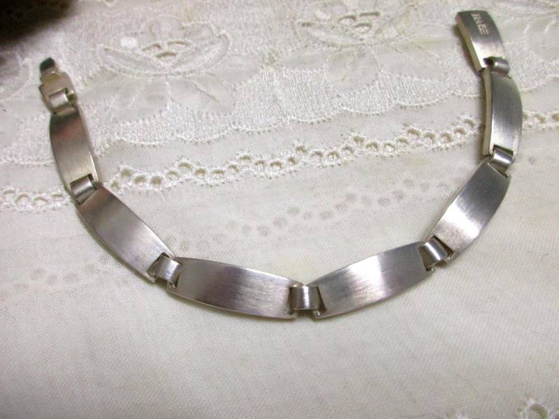 No 61 A Esprit Massives Mattiertes Silber Armband Silberarmband 925 Damen Geschenk 18, 5 cm von VintageTausendSchoen