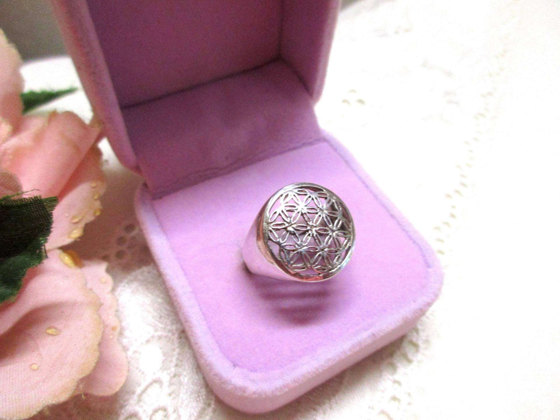 Schöner Verspielter Vintage Silberring Durchbrochen Rund 17, 8 Mm Gr. 56 925 Geflecht Damen Geschenk Ring Silber Damenring Schöner Verspielter Vintage Silberring Durchbrochen Rund 17, 8 Mm Gr. 56 925 Geflecht Damen Geschenk Ring Silber Damenring von VintageTausendSchoen