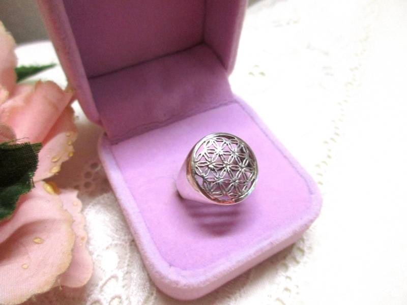 Schöner Verspielter Vintage Silberring Durchbrochen Rund 17, 8 Mm Gr. 56 925 Geflecht Damen Geschenk Ring Silber Damenring Schöner Verspielter Vintage Silberring Durchbrochen Rund 17, 8 Mm Gr. 56 925 Geflecht Damen Geschenk Ring Silber Damenring von VintageTausendSchoen