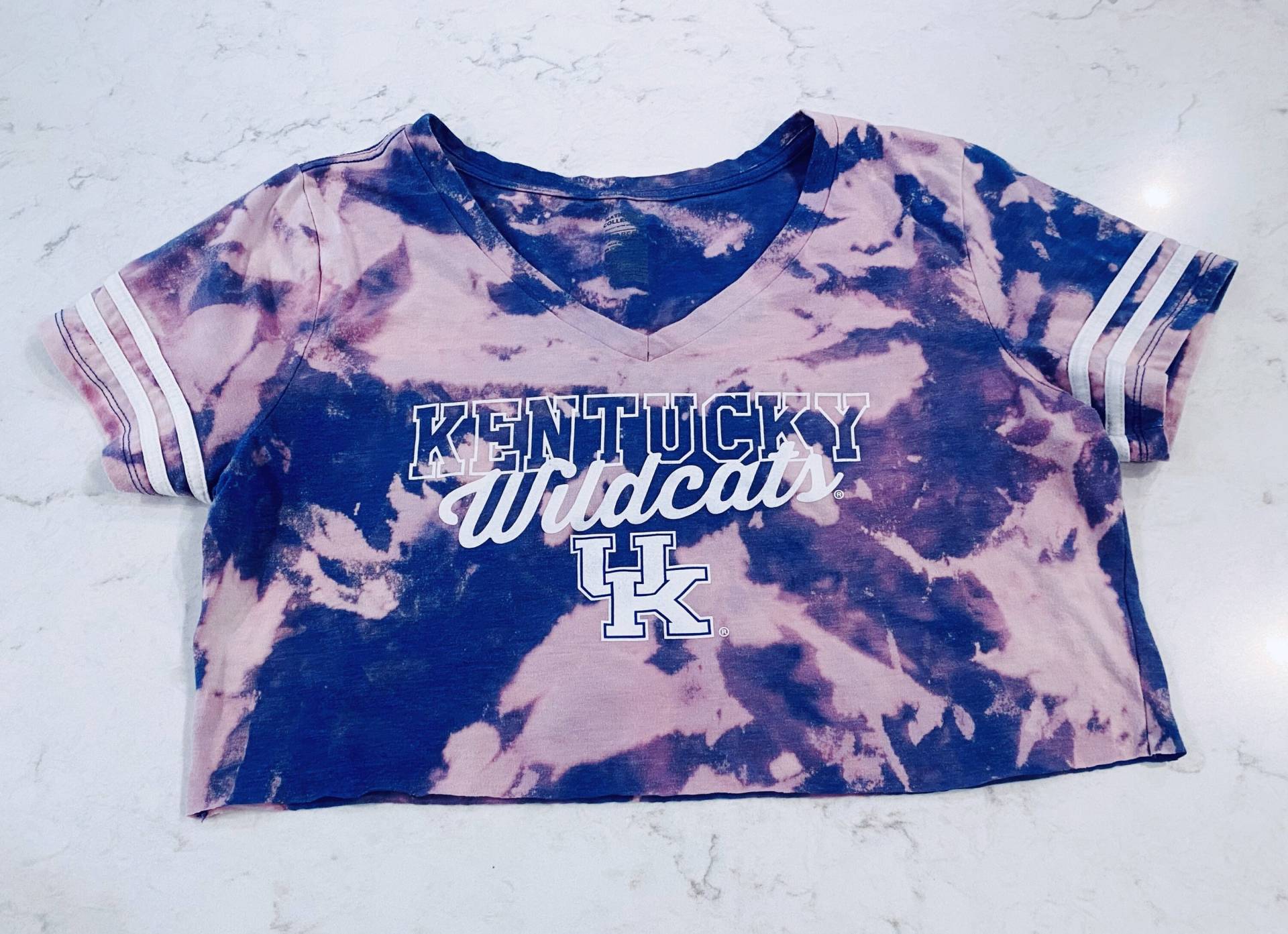 Kentucky Wildcats Gebleichtes Crop Top von VintageTeesKY