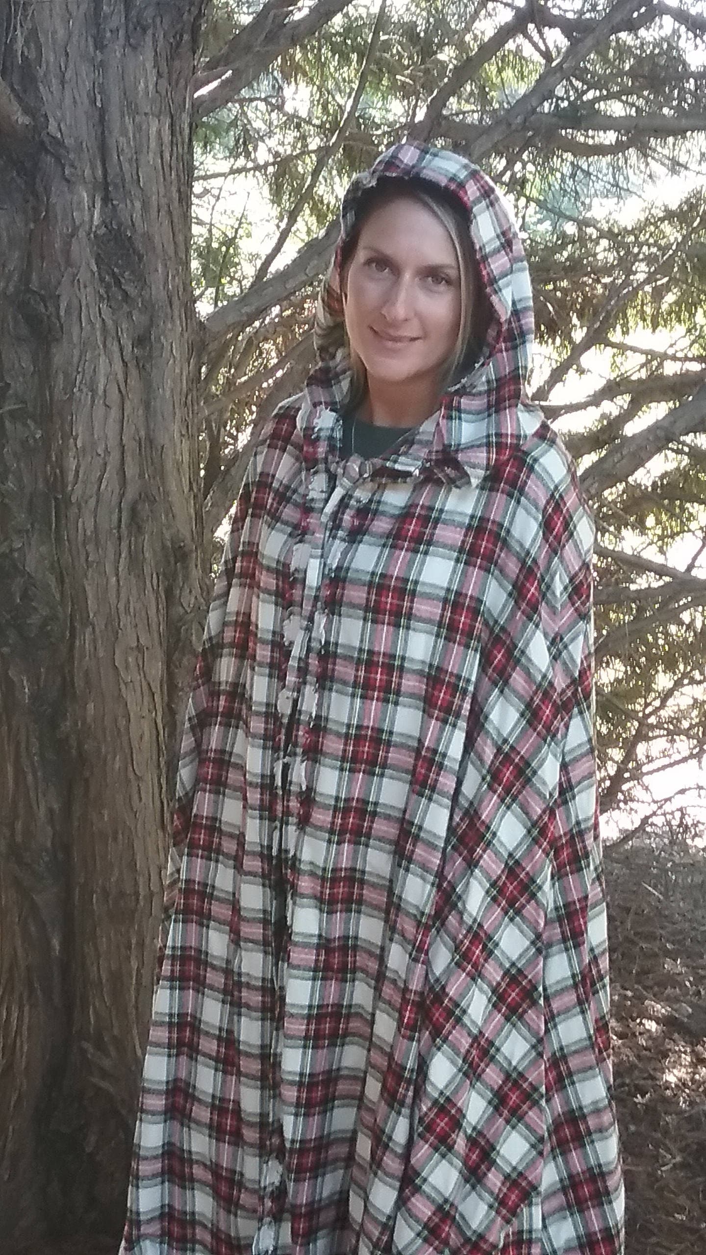 Scottish Hood Cape Tartan Stuart Mit Krawatte, Hochzeit, Dickens, Weihnachten, Cosplay von VintageTemptress
