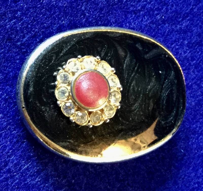 1950Er Jahre Floridian Gold-Ton Emaillierte Dreifache Weise Brosche, Anhänger Und Anstecknadel von VintageTimeAfterTime