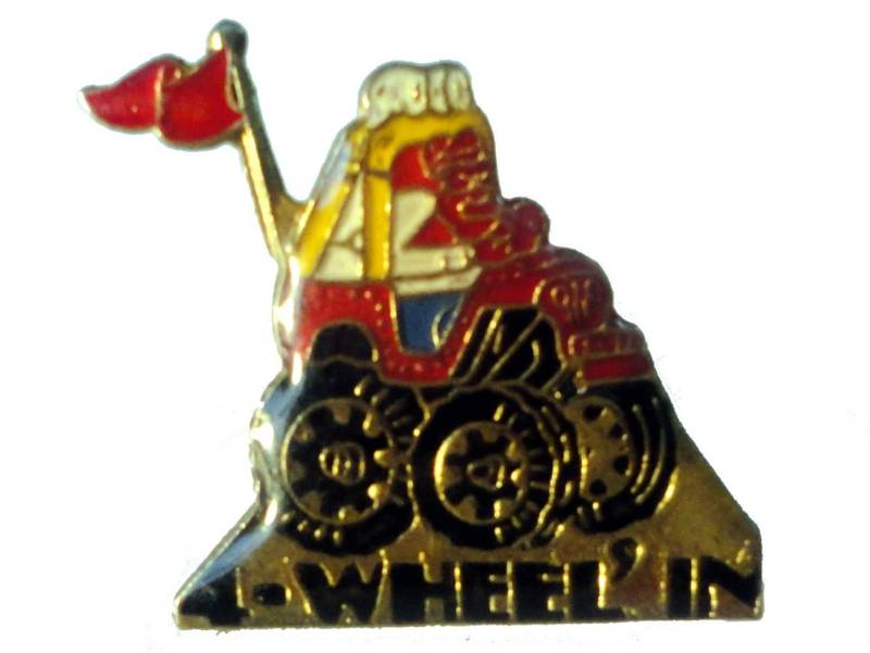 Vintage 4 Wheelin "Emaille Anstecknadel Dune Buggy Anstecknadel von VintageTrafficUSA