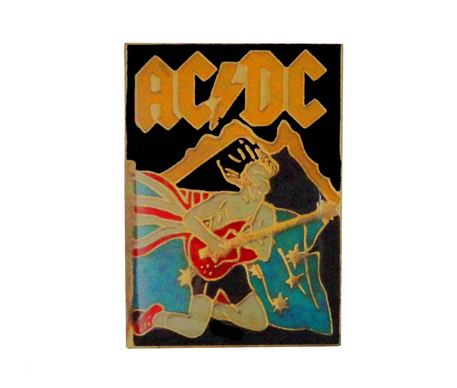Ac/Dc Angus Young Heavy Metal Emaille Pin Revers Anstecknadel Ac/Dc Angus Young Heavy Metal Emaille Pin Revers Anstecknadel von VintageTrafficUSA