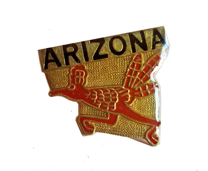 Arizona State Vintage Emaille Pin Anstecknadel Pinback von VintageTrafficUSA