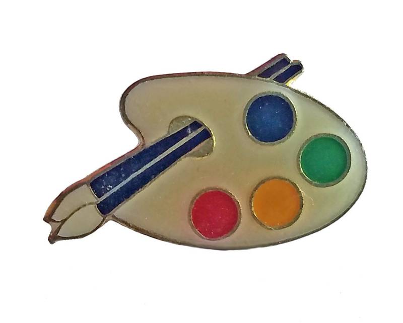 Artist Palette Vintage Emaille Pin Abzeichen Anstecknadel Art Pinback Artist Palette Vintage Emaille Pin Abzeichen Anstecknadel Art Pinback von VintageTrafficUSA