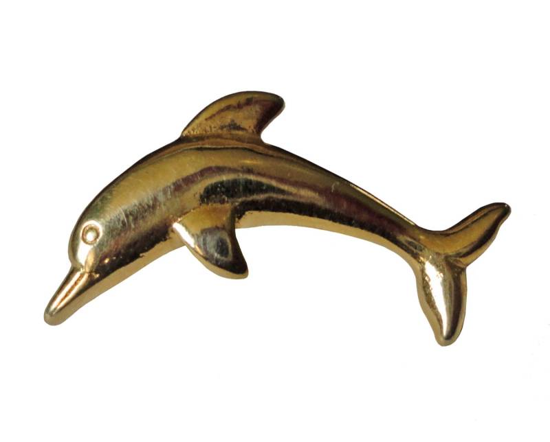 Delfin Vintage Emaille Pin Anstecknadel Süß Liebe Pinback von VintageTrafficUSA