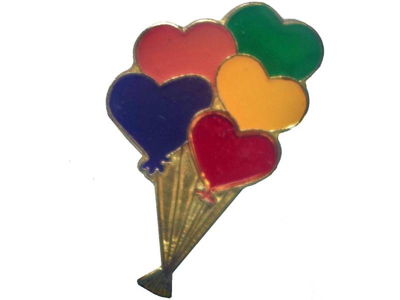 Herz Ballons Vintage Emaille Pin Anstecknadel Liebe Hoffnung Bunter Regenbogen Pinback Herz Ballons Vintage Emaille Pin Anstecknadel Liebe Hoffnung Bunter Regenbogen Pinback von VintageTrafficUSA
