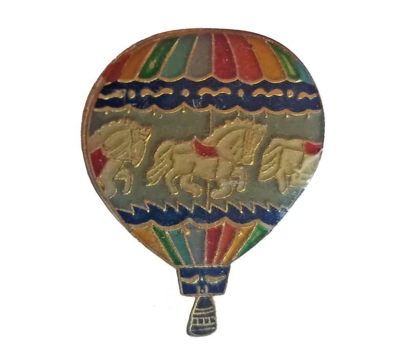 Karussell Hot Luftballoon Vintage Emaille Pin Anstecknadel Karneval Pinback Karussell Hot Luftballoon Vintage Emaille Pin Anstecknadel Karneval Pinback von VintageTrafficUSA