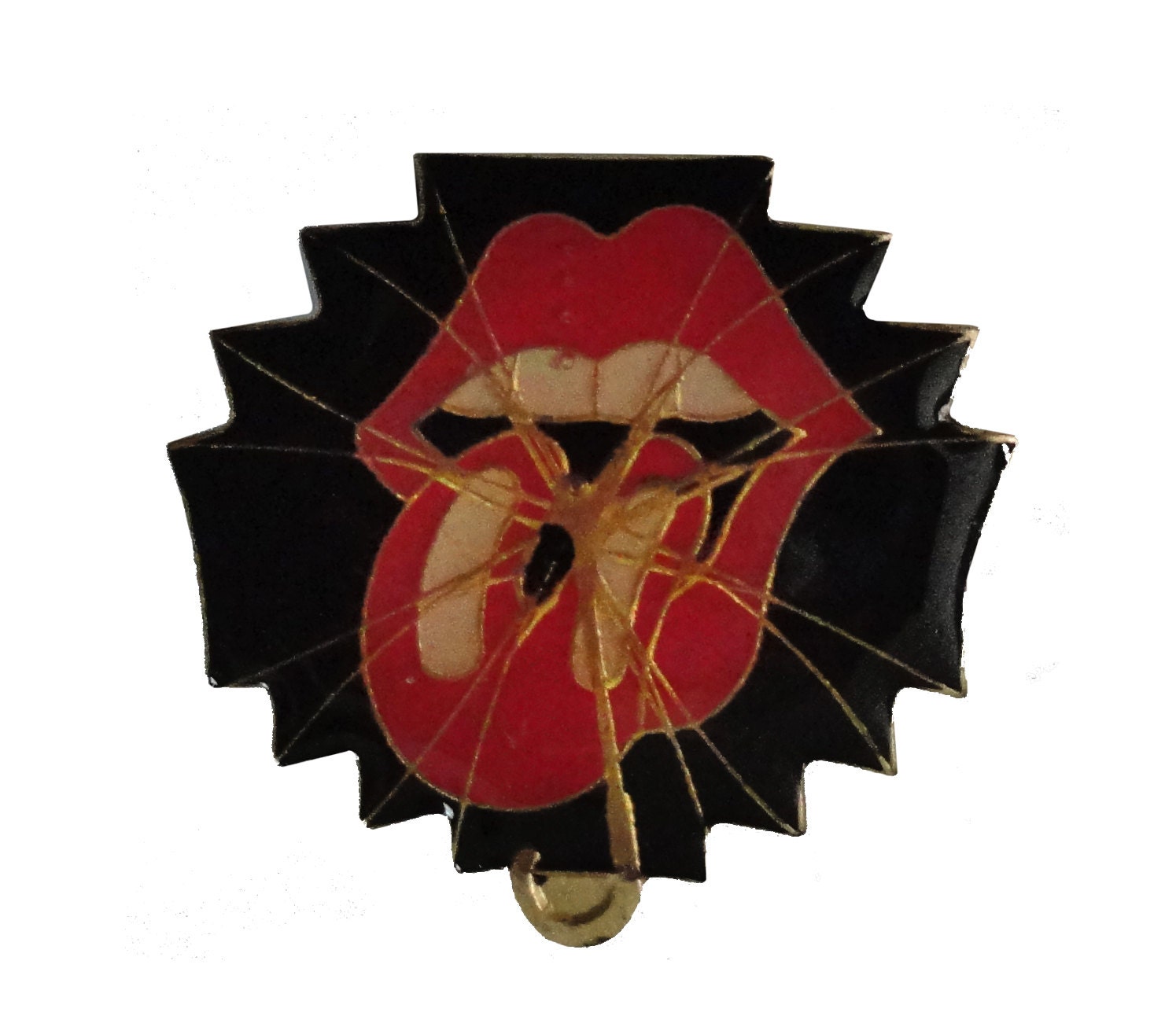 Rolling Stones Vintage Emaille Pin Anstecknadel Regen Fall Down Pinback Rolling Stones Vintage Emaille Pin Anstecknadel Regen Fall Down Pinback von VintageTrafficUSA