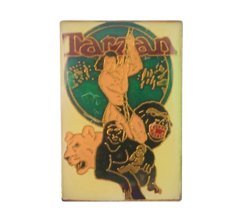 Tarzan Der Affen Vintage Emaille Pin Ansteck Abzeichen Film Edgar Rice Burroughs Frazetta Pinback von VintageTrafficUSA