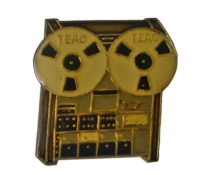Teac Tape Machine Vintage Emaille Pin Anstecknadel Reel To Teac Tape Machine Vintage Emaille Pin Anstecknadel Reel To von VintageTrafficUSA