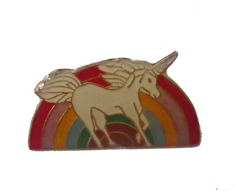 Unicorn Regenbogen Vintage Emaille Pin Anstecknadel 1980Er Jahre Bronze Unicorn Regenbogen Vintage Emaille Pin Anstecknadel 1980Er Jahre Bronze von VintageTrafficUSA