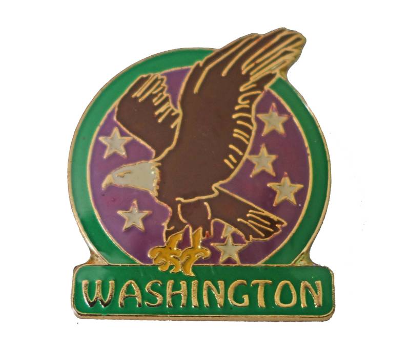 Washington State Eagle Vintage Emaille Pin Anstecknadel Wa Pinback Washington State Eagle Vintage Emaille Pin Anstecknadel Wa Pinback von VintageTrafficUSA