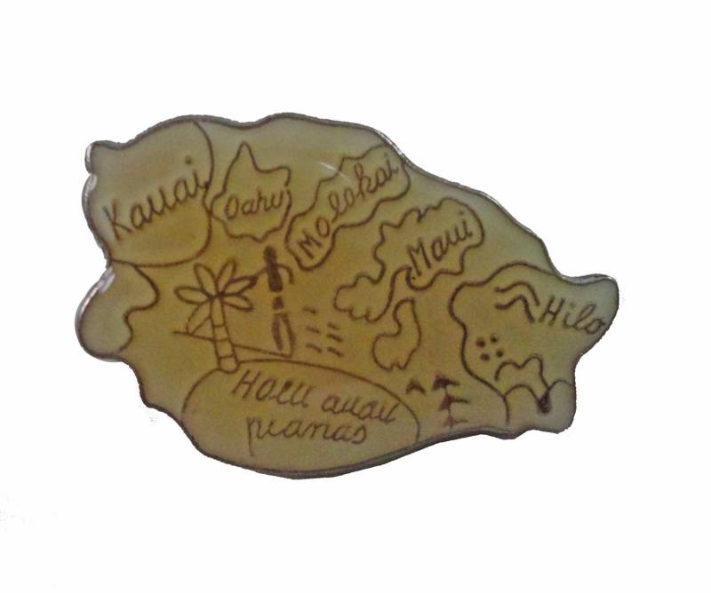 Zustand Vintage Emaille Pin Anstecknadel Hawaii Zustand Vintage Emaille Pin Anstecknadel Hawaii von VintageTrafficUSA