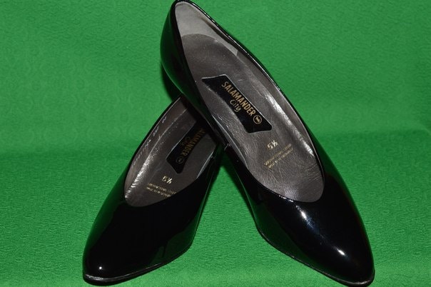 Интаж Обувь Енщин Salamander Stadt Черnav Патентnav Кожа 1980 - Г von VintageVernisage