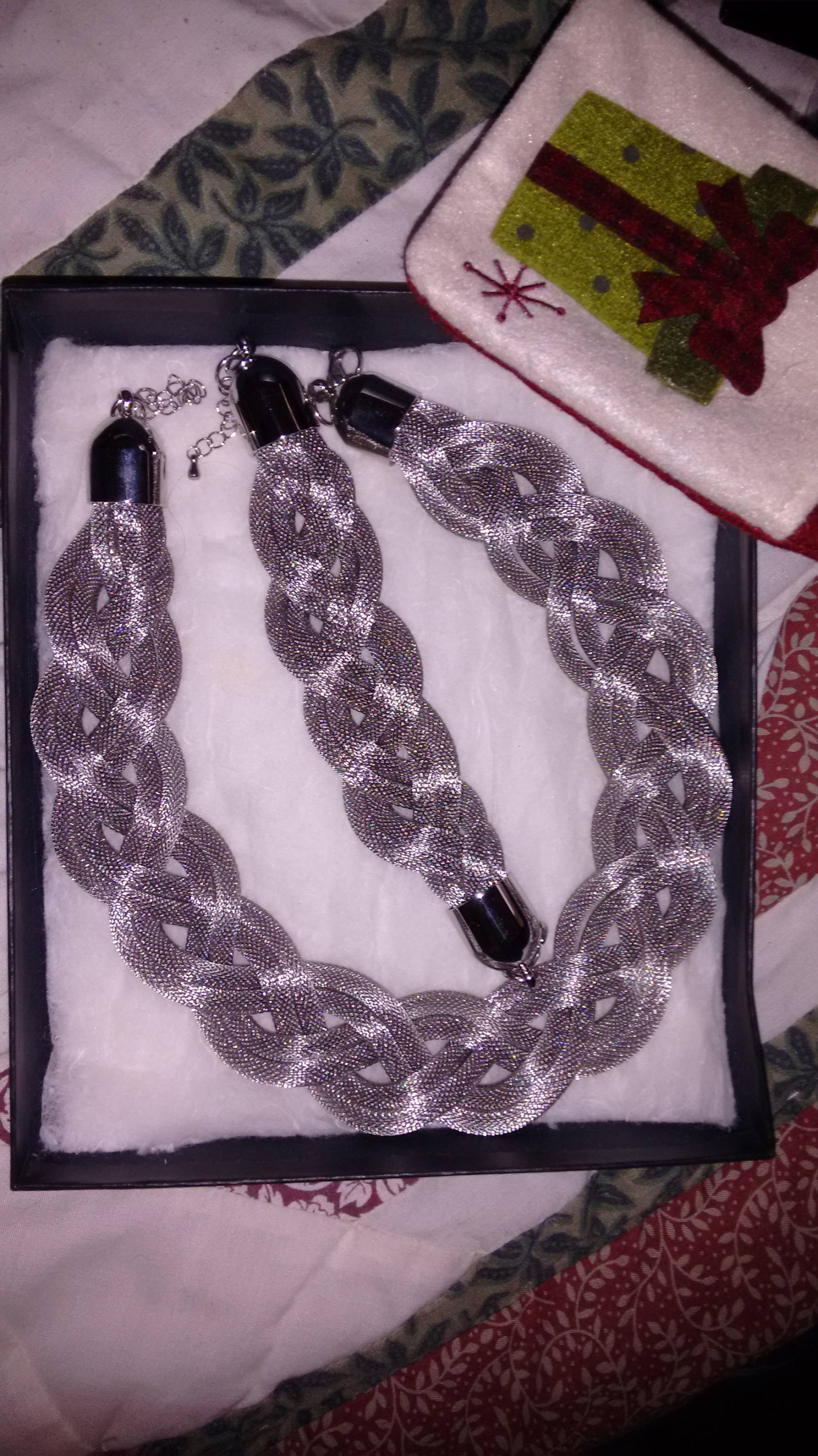 Stahl Schmuck-Set Valentinstag Schmuck Geschenke Für Sie Chunky Statement Halskette Jahrestag Mama Designer-Set von VintageViewTreasures