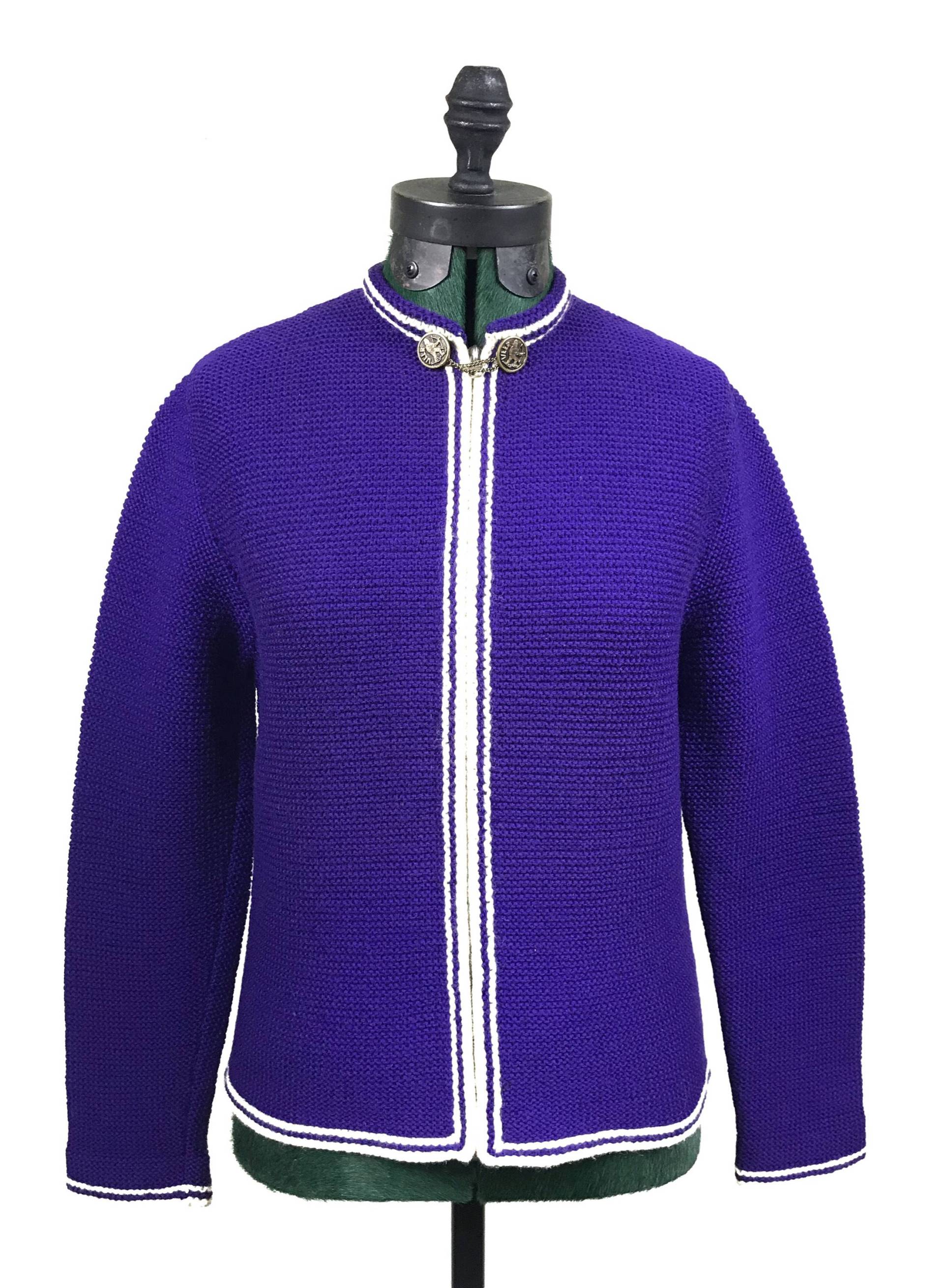 50Er Jahre Astri Hanadardbeit Reißverschluss Bis Pullover, Hergestellt in Deutschland von VintageVigilantes