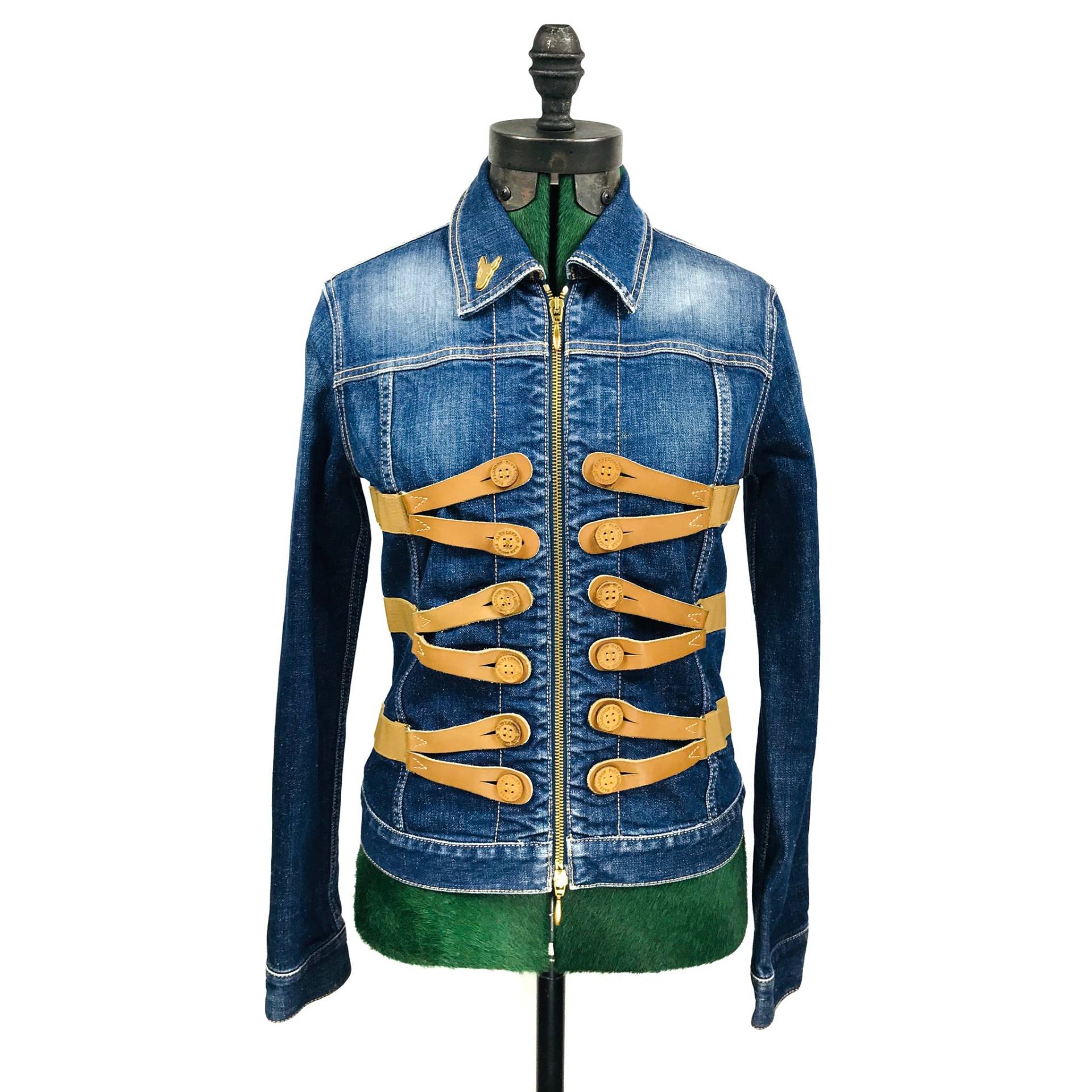 Gefälschte London Korsett Jeansjacke von VintageVigilantes