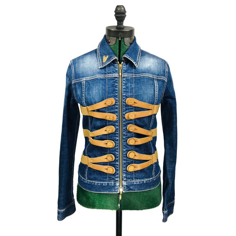 Gefälschte London Korsett Jeansjacke von VintageVigilantes
