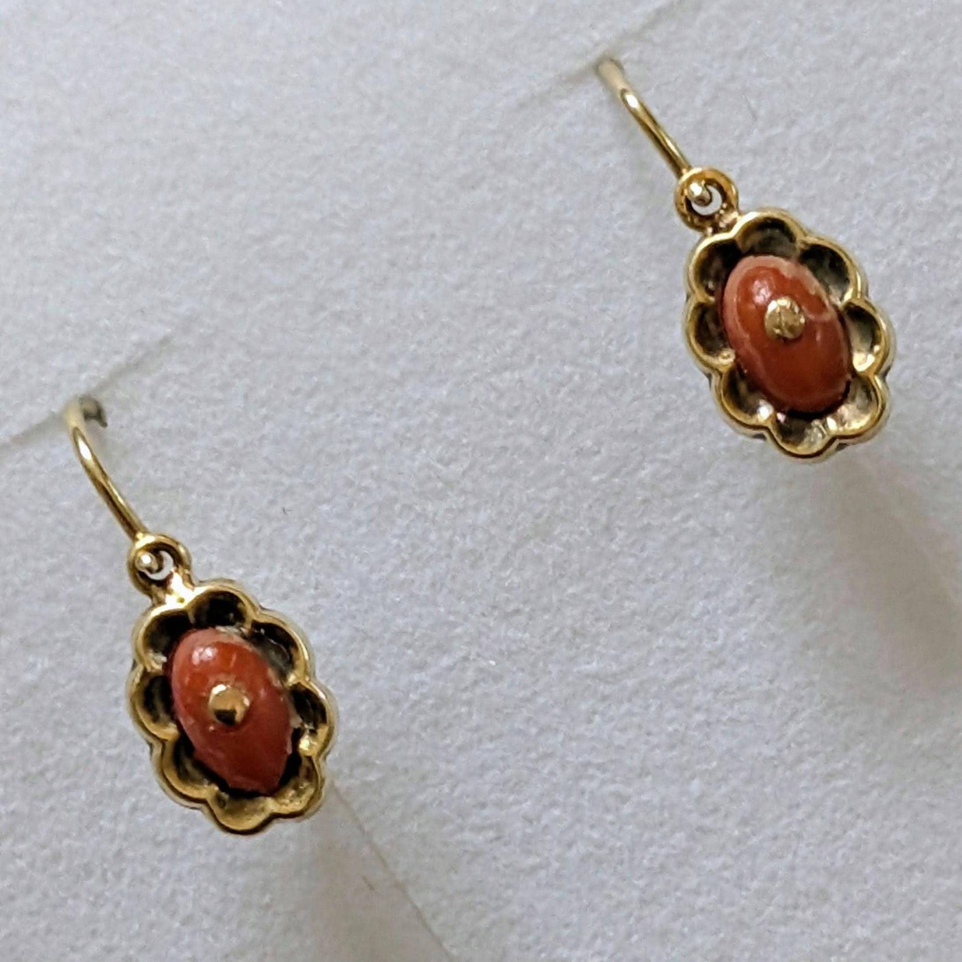 Antique Gold 14K 585 Earrings Franz Breuning 1927 Vintage With Coral, 14K, 585, Christmas Gifts Antique Gold 14K 585 Earrings Franz Breuning 1927 Vintage With Coral, 14K, 585, Christmas Gifts von VintageVonHelen