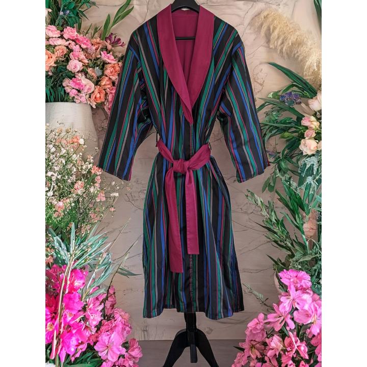 Vintage Ddr Womens & Men House Robe, Bath Cotton Silk Long-Sleeved Christmas Gifts, Gifts von VintageVonHelen