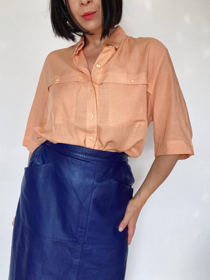 Vintage Bluse| Feminin| Unikat| Nachhaltige Mode| 90Er /80Er| Oversize| Sommerbluse| Leinenbluse von VintageWarm
