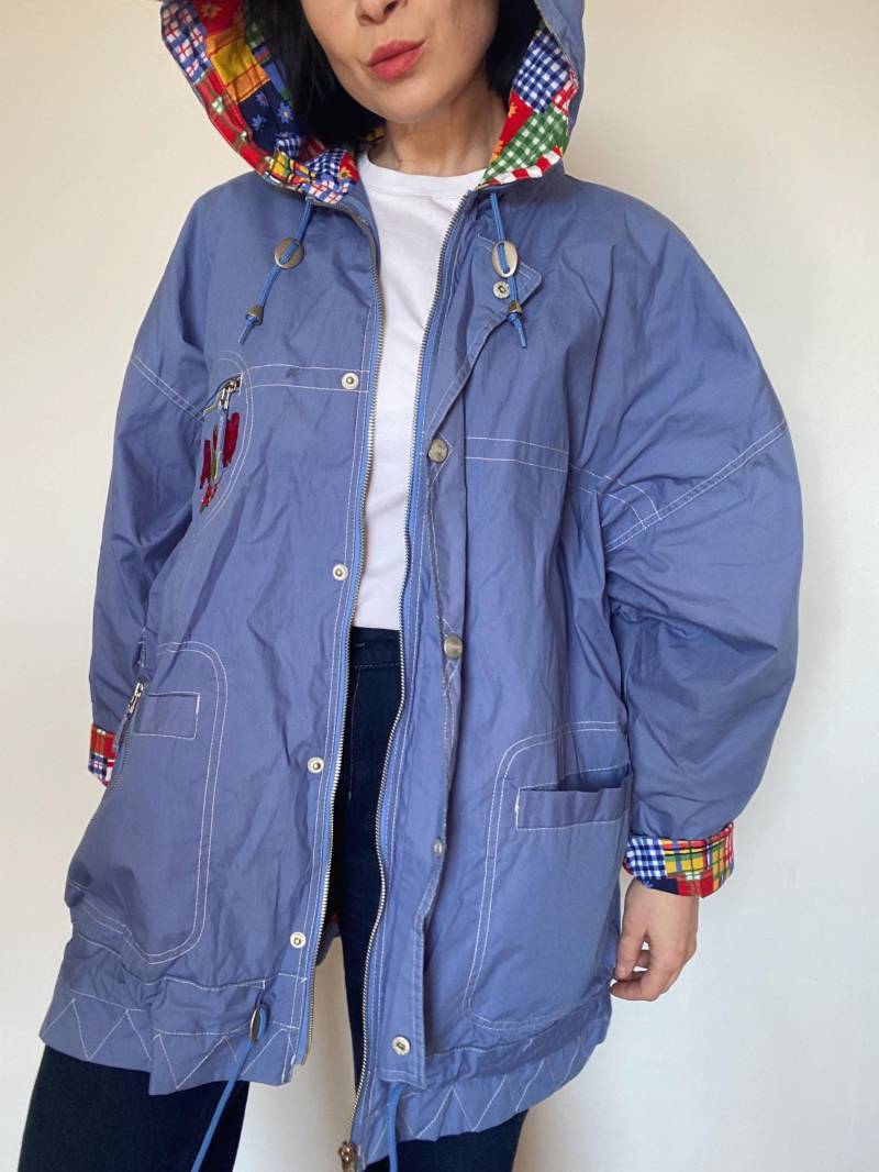 Vintage Deadstock Jacke 80Er| Unikat| Nachhaltige Mode| 90Er| Anorak Parka Patchwork von VintageWarm