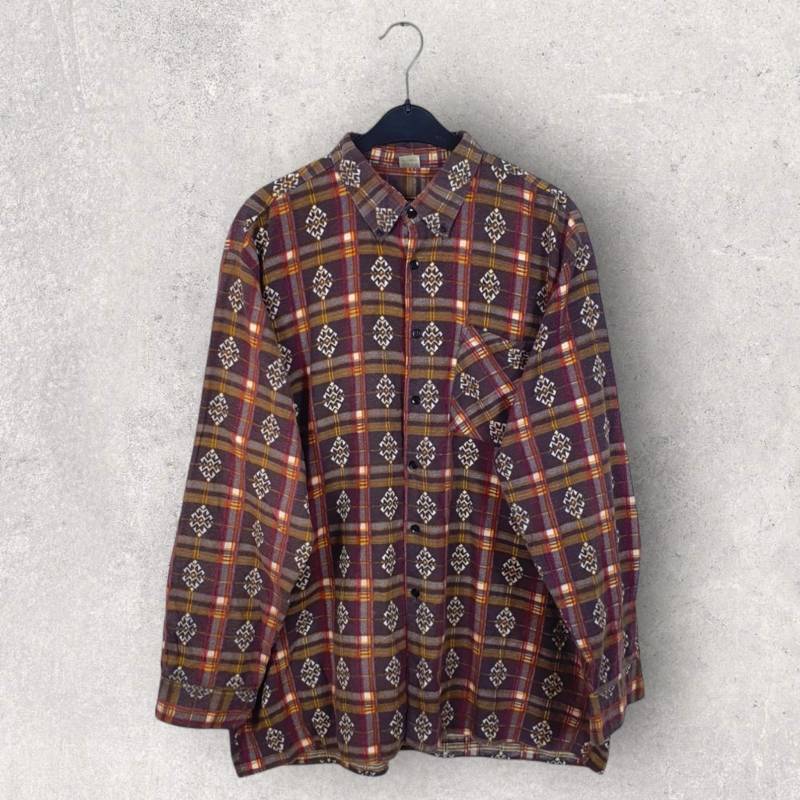 Vintage Langarm Hemd von VintageandwavesShop