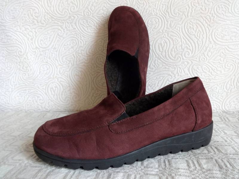 Dunkellila Dansko Wildleder Schuhe Warme Damenschuhe Faule Alltags Bequeme Lederschuhe Kleine Plateau von Vintageby2sisters