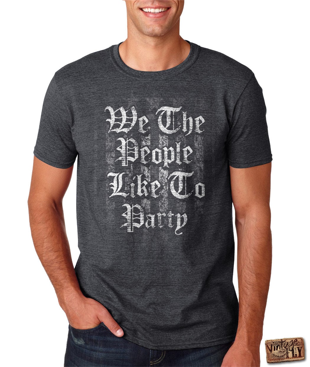 4. Juli - Wir Die Menschen Wie Zu Party Unisex Herren Trinken Shirt Usa Flagge Unabhängigkeitstag S Xxl von Vintageflyclothingco