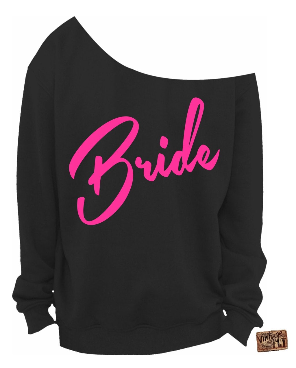 Bride Shirt - Verlobungsgeschenk Brautdusche Hochzeitsgeschenk Slouchy Sweatshirt Off The Shoulder S, M, Lg, Xl, Xxl, Xxxl von Vintageflyclothingco